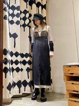 「秋先取りコーデ」｜「アイテム（ニット/セーター）」を使った、kazuyoさん（レディース・165cm）の秋コーディネート