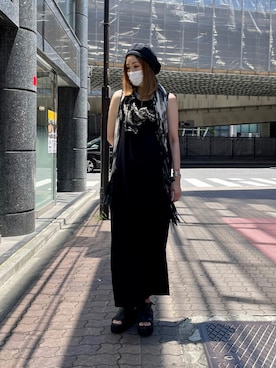 「KMRii（ケムリ）のアイテム（ワンピース/ドレス）」を使った、kazuyoさん（レディース・165cm）の夏コーディネート