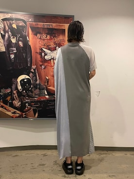 「ゆったりシルエット」｜「アイテム（ワンピース/ドレス）」を使った、kazuyoさん（レディース・165cm）の夏コーディネート