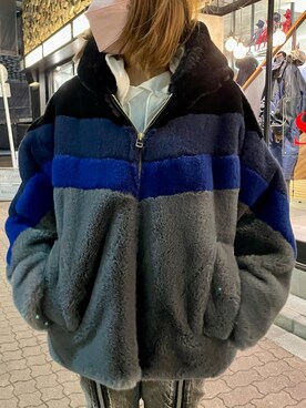 「ROYAL FLASH（ロイヤルフラッシュ）のアイテム（ブルゾン）」を使った、kazuyoさん（レディース・165cm）の冬コーディネート