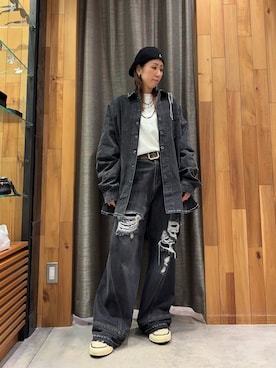 「KANGOL（カンゴール）のアイテム」を使った、kazuyoさん（レディース・165cm）の春コーディネート