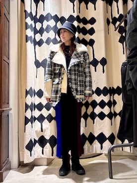 「高身長女子」｜kazuyoさん（レディース・165cm）の冬コーディネート