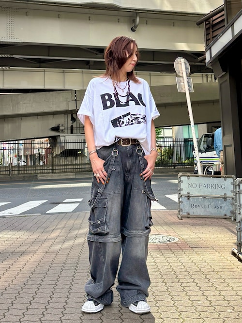 セール】3カラー 90S風ヴィンテージ加工 バギーデニムパンツ