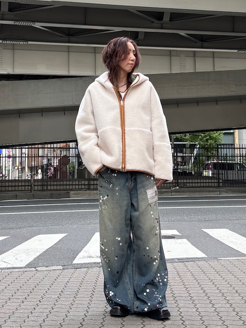 Risley ブルゾン アウター Risley/リズレー/リバーシブルボアフーディ