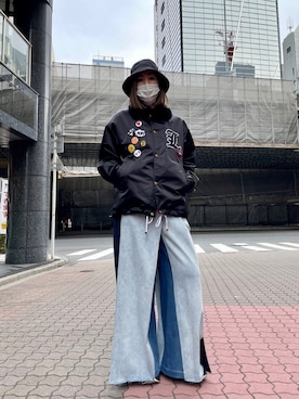 「STUD MUFFIN」｜「アイテム（ブルゾン）」を使った、kazuyoさん（レディース・165cm）の秋コーディネート