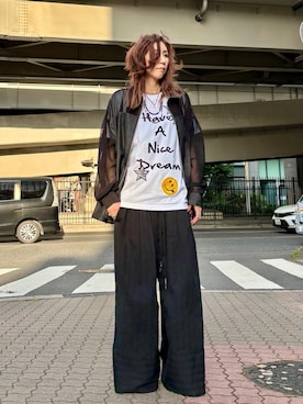 「アイテム（ブルゾン）」を使った、kazuyoさん（レディース・165cm）の夏コーディネート