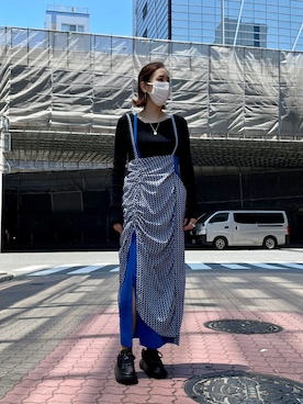 「ADDICT NOIR（アディクトノアー）のアイテム」を使った、kazuyoさん（レディース・165cm）の夏コーディネート