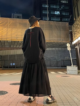 「KMRii（ケムリ）のアイテム（トップス）」を使った、kazuyoさん（レディース・165cm）の秋コーディネート