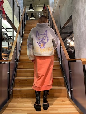 「ROYAL FLASH（ロイヤルフラッシュ）のアイテム（ブルゾン）」を使った、kazuyoさん（レディース・165cm）の冬コーディネート
