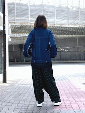 「ジージャン」｜「アイテム（ブルゾン）」を使った、kazuyoさん（レディース・165cm）の春コーディネート