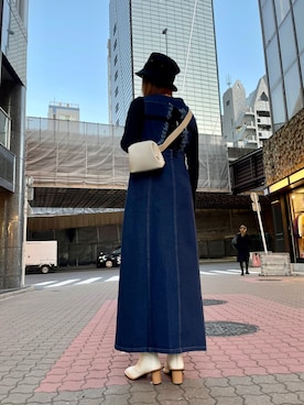 「ADDICT NOIR（アディクトノアー）のアイテム」を使った、kazuyoさん（レディース・165cm）の冬コーディネート