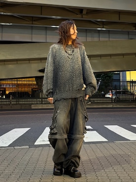 「グラデーションニット」｜「アイテム（タンクトップ）」を使った、kazuyoさん（レディース・165cm）の秋コーディネート