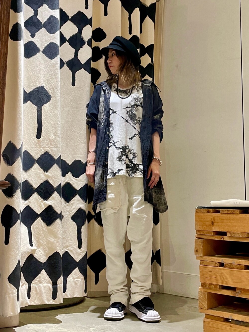 KMRii（ケムリ）の「KMRii/ケムリ/Cross Magnolia Cut/SS TEE（Tシャツ