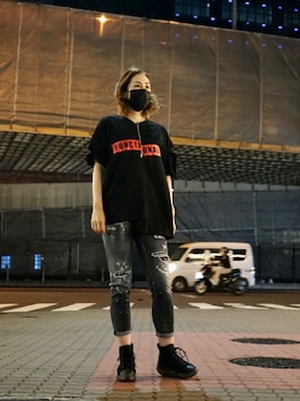 「DSQUARED2（ディースクエアード）のアイテム」を使った、kazuyoさん（レディース・165cm）の夏コーディネート