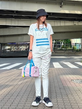 「muta marine（ムータ・マリン）のアイテム」を使った、kazuyoさん（レディース・165cm）の夏コーディネート