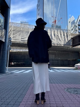 「AULA AILA」｜「アイテム（ブルゾン）」を使った、kazuyoさん（レディース・165cm）の秋コーディネート