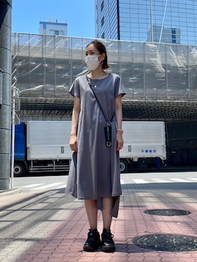 「ADDICT NOIR（アディクトノアー）のアイテム」を使った、kazuyoさん（レディース・165cm）の夏コーディネート