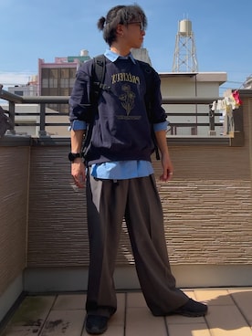 「CITEN（シテン）のアイテム」を使った、shuさん（メンズ・160cm）の春コーディネート