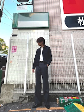 「韓国コーデ」｜「アイテム（デニムジャケット）」を使った、Yuuta.さん（メンズ・171cm）の春コーディネート