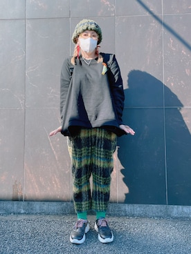 「アイテム（レッグウェア）」を使った、だるさん（レディース・152cm）の秋コーディネート