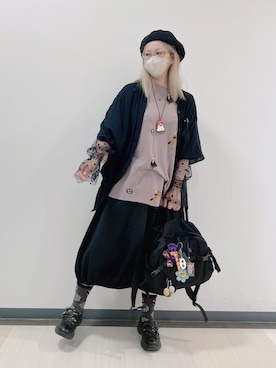 「アイテム（アームカバー）」を使った、だるさん（レディース・152cm）の秋コーディネート