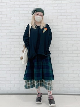 「FRAPBOIS（フラボア）のアイテム」を使った、だるさん（レディース・152cm）の春コーディネート