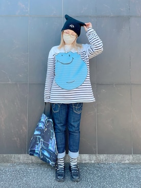 「アイテム（レッグウェア）」を使った、だるさん（レディース・152cm）の秋コーディネート