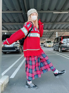 だるさん（骨格ストレート・レディース・152cm）の冬コーディネート