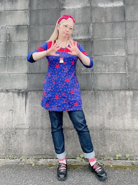 「アイテム（レッグウェア）」を使った、だるさん（レディース・152cm）の秋コーディネート