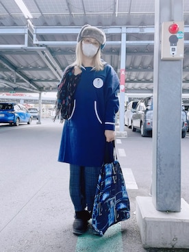 「アイテム（メガネ）」を使った、だるさん（レディース・152cm）の秋コーディネート