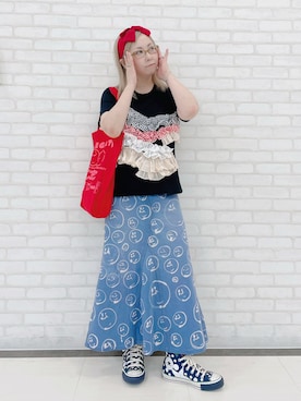 「アイテム（ブレスレット）」を使った、だるさん（レディース・152cm）の秋コーディネート