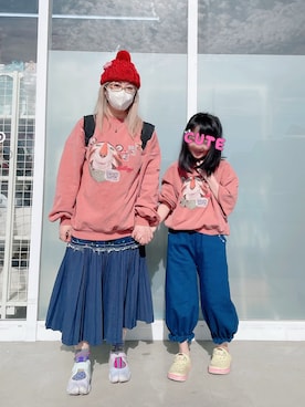 「アイテム（レッグウェア）」を使った、だるさん（レディース・152cm）の秋コーディネート