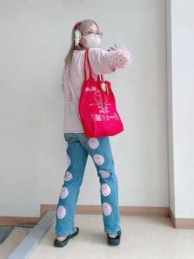 「アイテム（チョーカー）」を使った、だるさん（レディース・152cm）の秋コーディネート