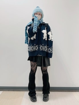 「Burner（バーナー）のアイテム」を使った、だるさん（レディース・152cm）の冬コーディネート