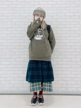 「アイテム（レッグウェア）」を使った、だるさん（レディース・152cm）の秋コーディネート