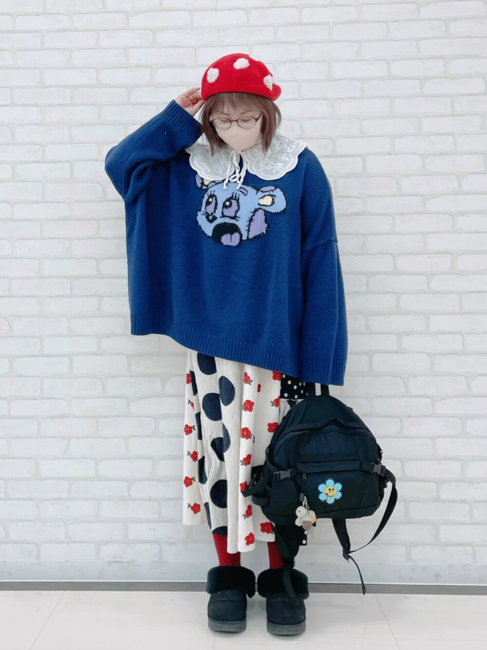 candy stripper CND PATCHWORK BEAR ニット Candy Stripper（キャンディストリッパー）の「CND PATCHWORK