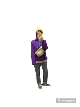 「WOOLRICH（ウールリッチ）のアイテム」を使った、てれれさん（レディース・162cm）の冬コーディネート
