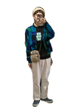 「スエット」｜「アイテム（スリッポン）」を使った、てれれさん（レディース・162cm）の秋コーディネート