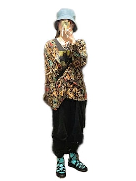 「COCO WALK（ココウォーク）のアイテム」を使った、てれれさん（レディース・162cm）の夏コーディネート