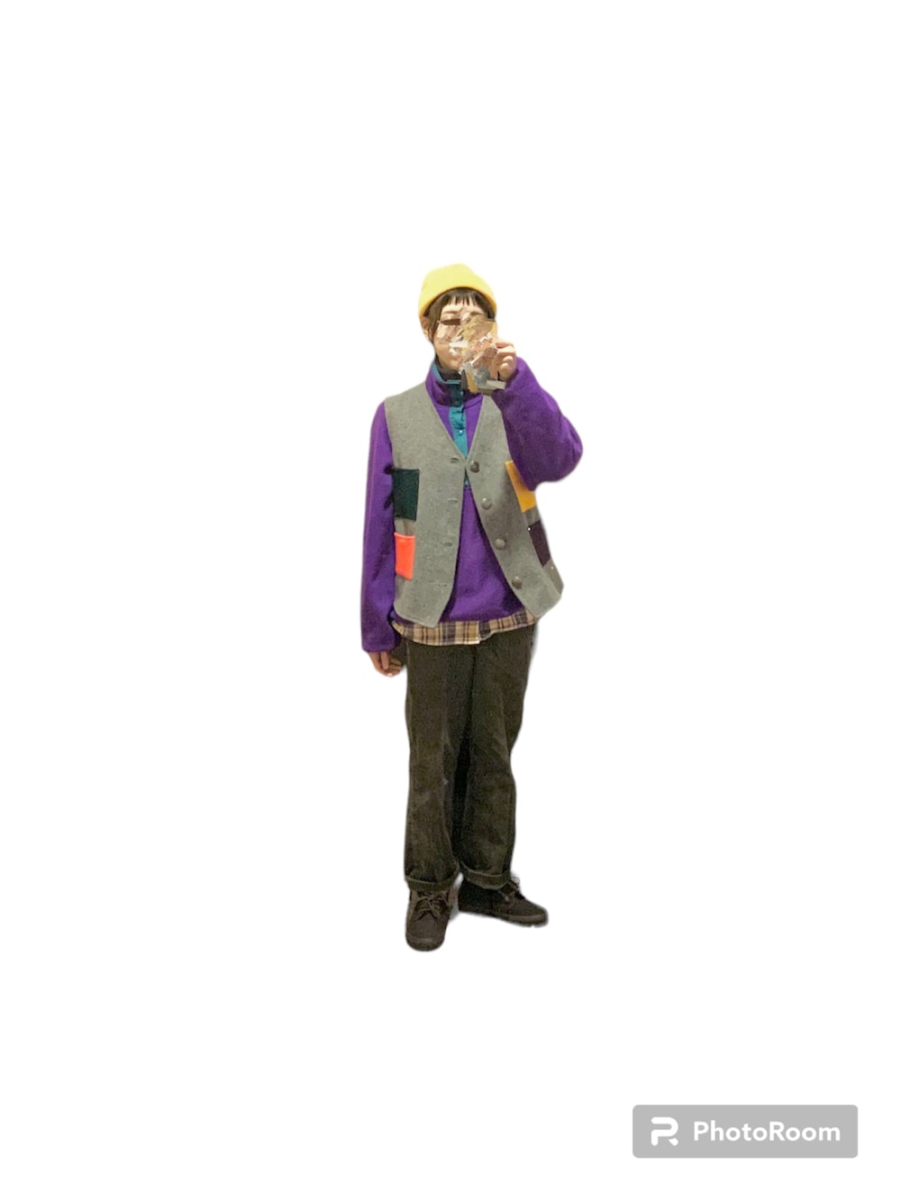 「古着MIX、古着コーデ、フリース、フリースプルオーバー、ポケット付き、アウトドアミックス」｜「Dickiesのアイテム（パンツ、グリーン系）」を使った、てれれさん（レディース・162cm）の冬コーディネートの1枚目の写真