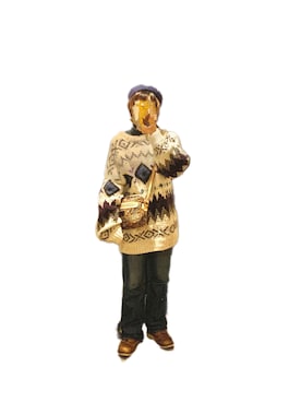 「ロングニット」｜「アイテム（パンツ）」を使った、てれれさん（レディース・162cm）の冬コーディネート