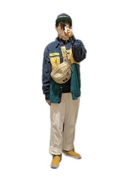 「シャツ×スウェット」｜てれれさん（レディース・162cm）の春コーディネート