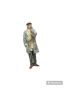 「古着コーデ」｜「アイテム（モッズコート）」を使った、てれれさん（レディース・162cm）の春コーディネート