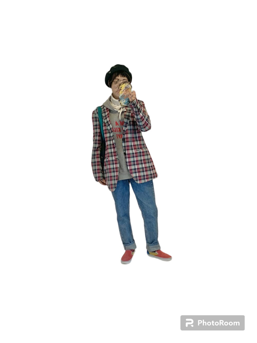 「古着MIX、古着コーデ、古着女子、ジャケットスタイル、トラッド、多系統女子」｜「Levi'sのアイテム（デニムパンツ、ブルー系）」を使った、てれれさん（レディース・162cm）の冬コーディネートの1枚目の写真