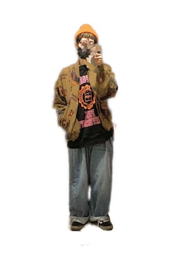 「ビーニー帽」｜「アイテム（ジャケット/アウター）」を使った、てれれさん（レディース・162cm）の冬コーディネート