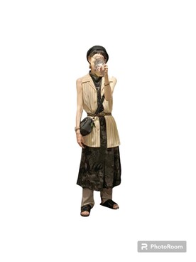 「古着ワンピース」｜てれれさん（レディース・162cm）の秋コーディネート