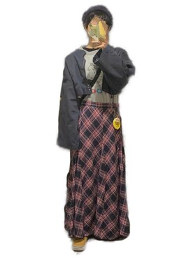 「Panamaboy（パナマボーイ）のアイテム」を使った、てれれさん（レディース・162cm）の春コーディネート