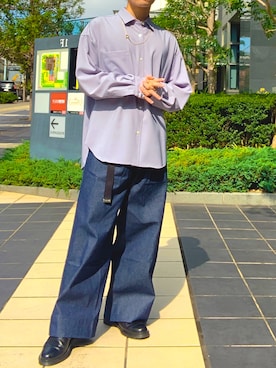 「CULLNI（クルニ）のアイテム（アクセサリー）」を使った、ききさん（メンズ・165cm）の秋コーディネート