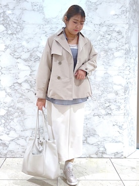 「le coq sportif（ルコックスポルティフ）のアイテム」を使った、Arisaさん（レディース・164cm）の春コーディネート