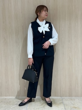 「COUP DE CHANCE（クードシャンス）のアイテム」を使った、Arisaさん（レディース・164cm）の冬コーディネート